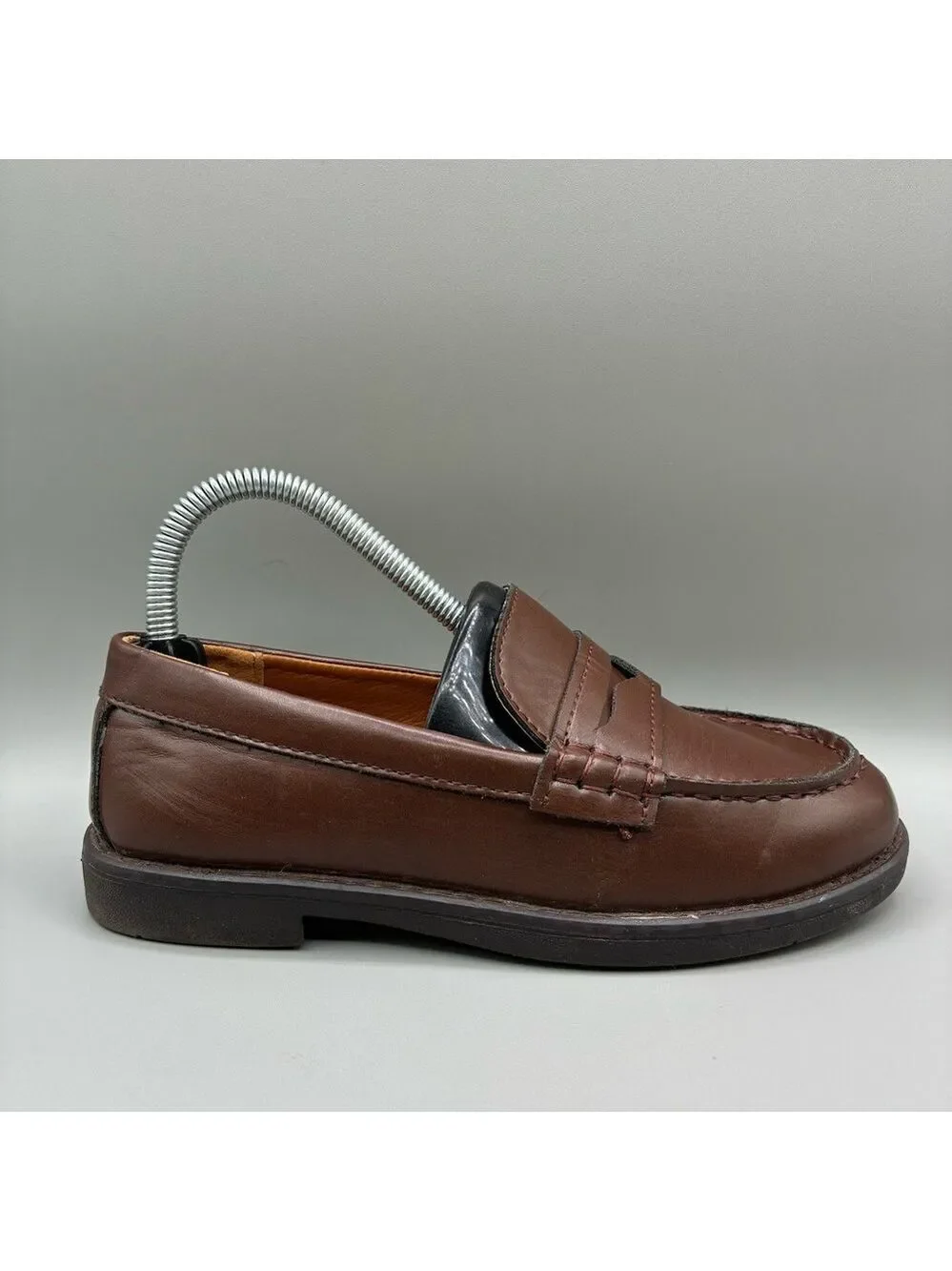 J.Crew Penny Loafer Youth GS 2 Brown Slip On Dress Shoes